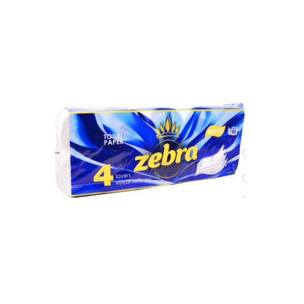 ZEBRA Soft Χαρτί Υγείας 10 Ρολά 4 Φύλλων