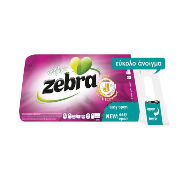 ZEBRA Soft Χαρτί Υγείας 10 Ρολά 3 Φύλλων